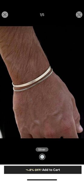 Bracelet en argent chic