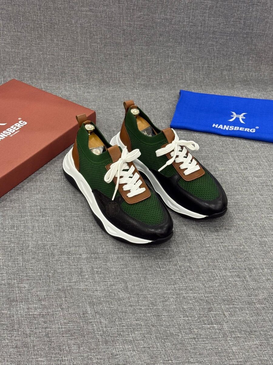 Baskets Homme cuir élégant