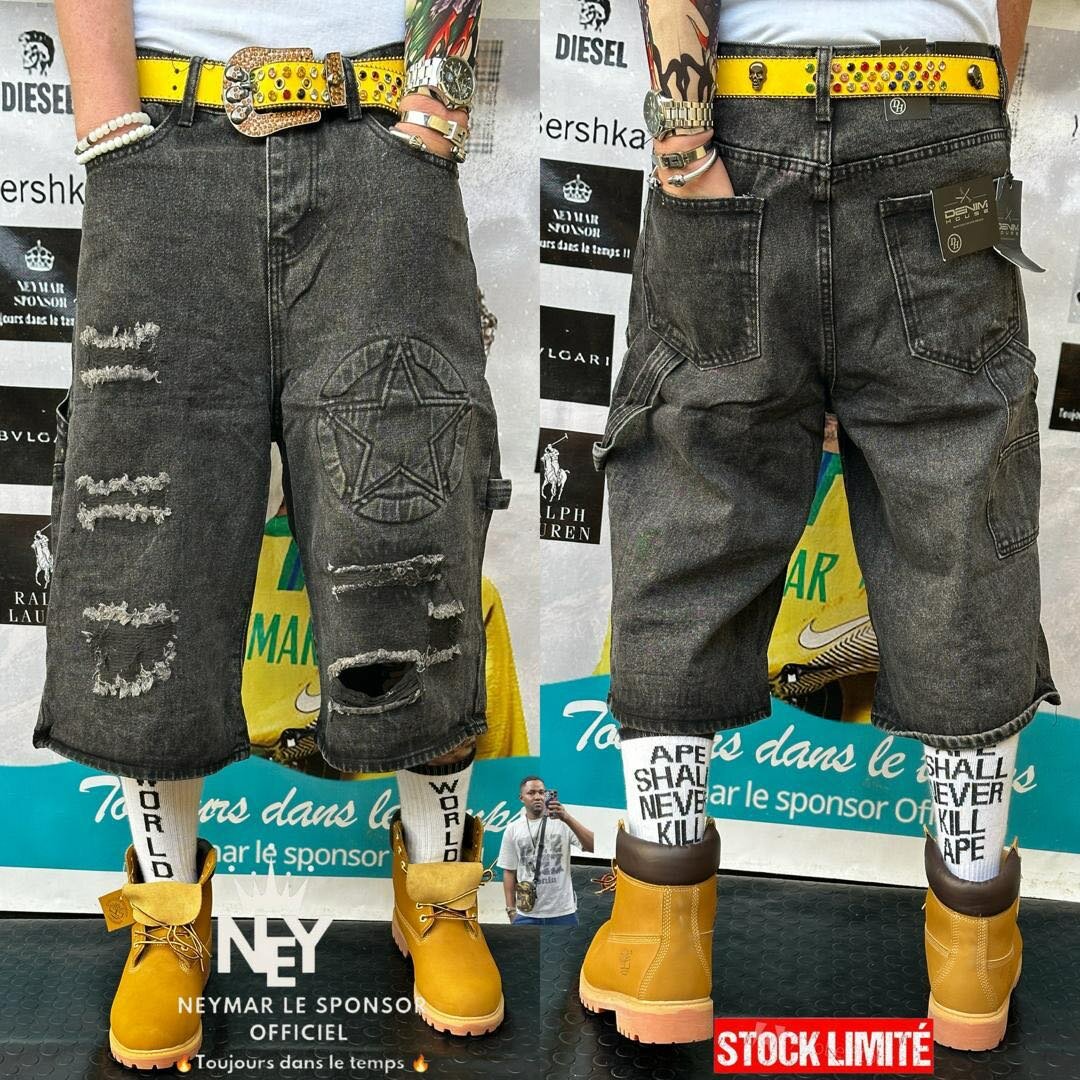 Shorts en jean décontractés homme