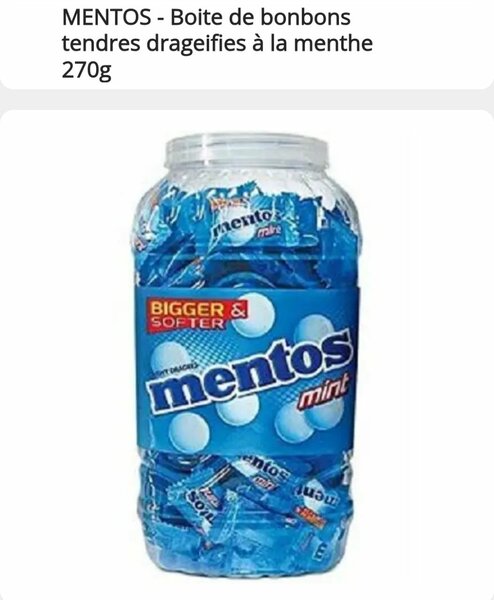 Bonbons Mentos Menthe 270g