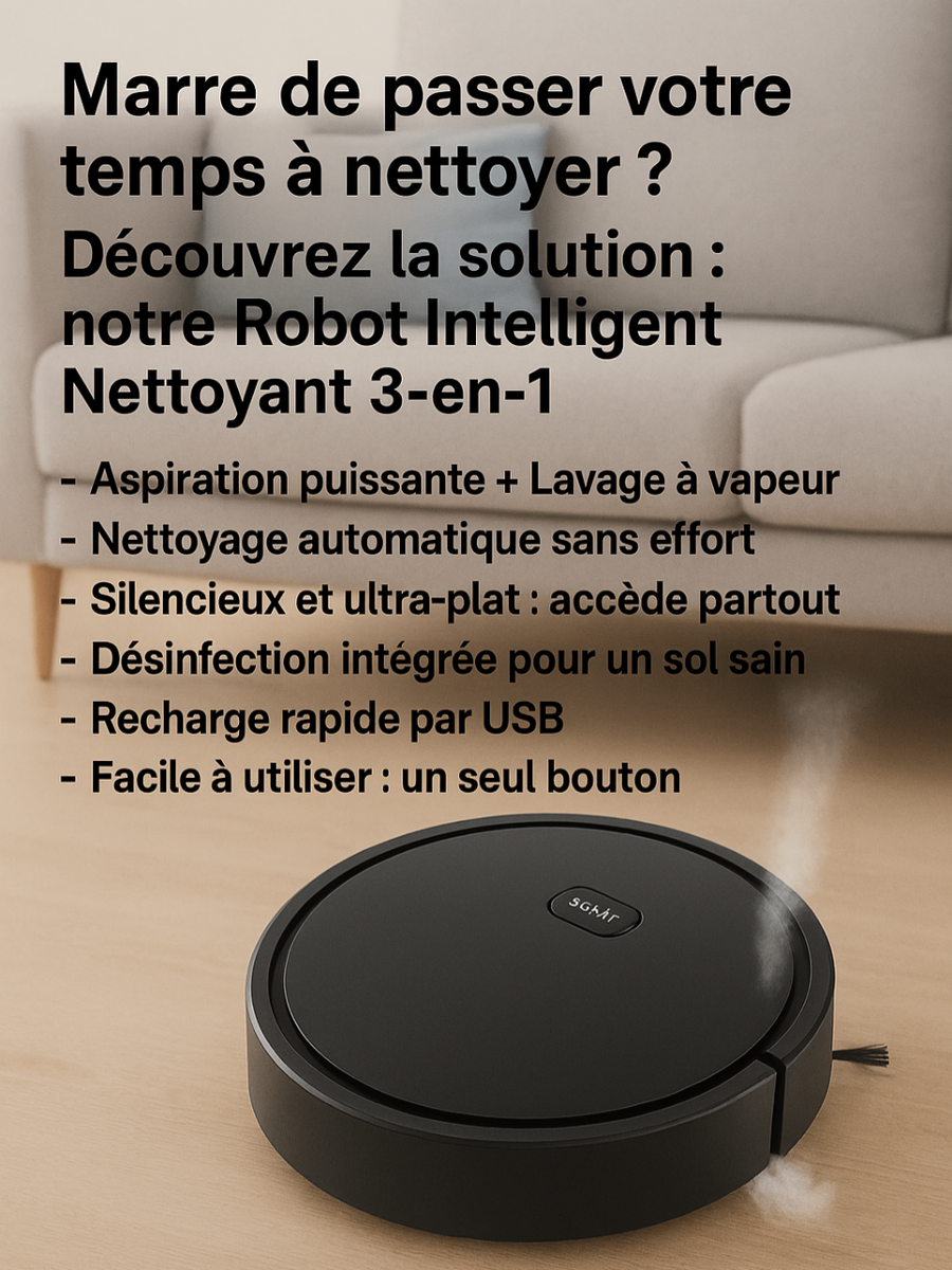 Robot Aspirateur 3-en-1