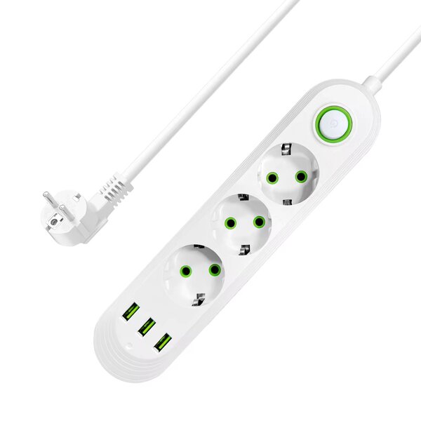Power Strip with USB Ports