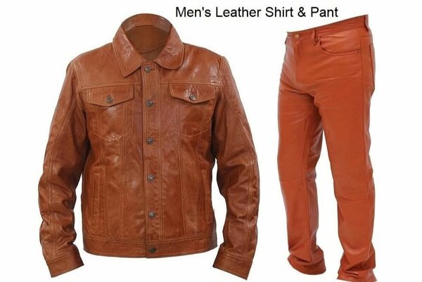 Lather shirt and jacket