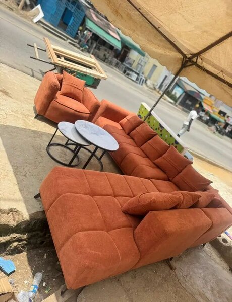 Canapé d'angle design en tissu