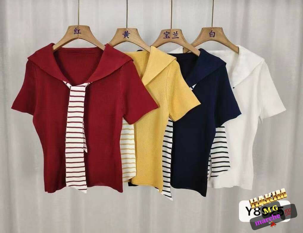 Pull marin col marin femme