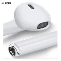 White I7 Bluetooth Wirelesss Headset Right Ear Single Earbuds For all Android