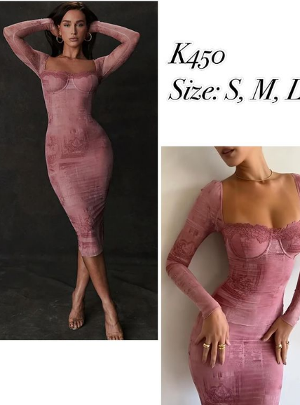 pink velvet dress