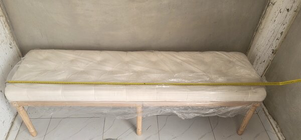 Banc rembourré élégant bois