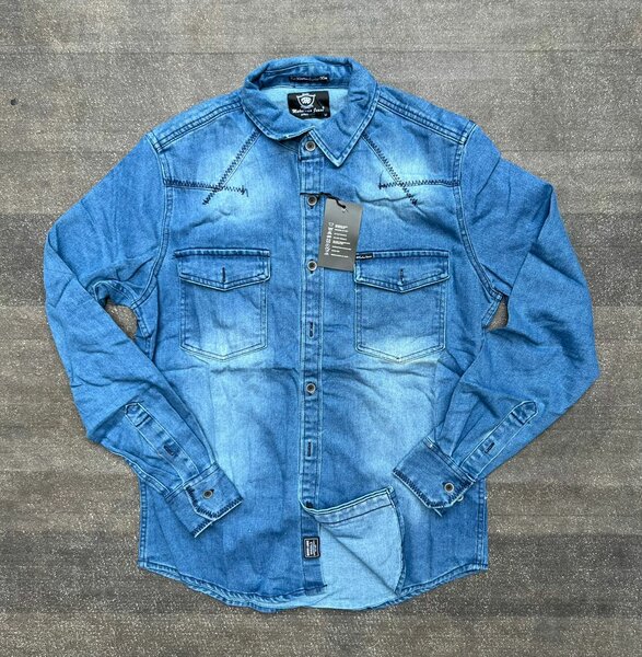 Chemise en jean décontractée