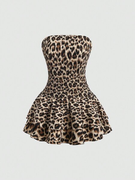 Robe Jupe Léopard Femme Sexy