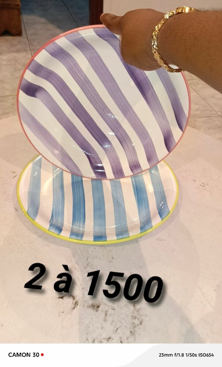 Assiettes Céramiques Colorées