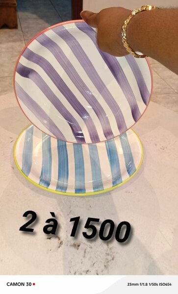 Assiettes Céramiques Colorées