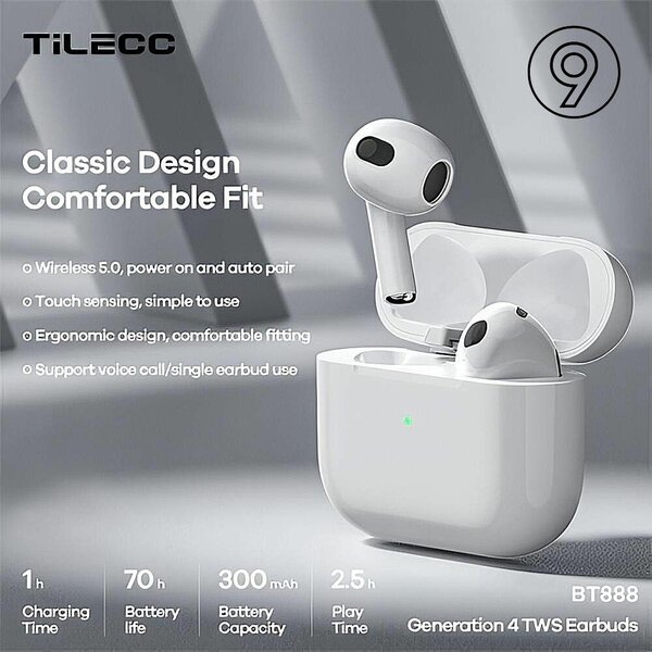 Écouteurs sans fil Tilecc BT888