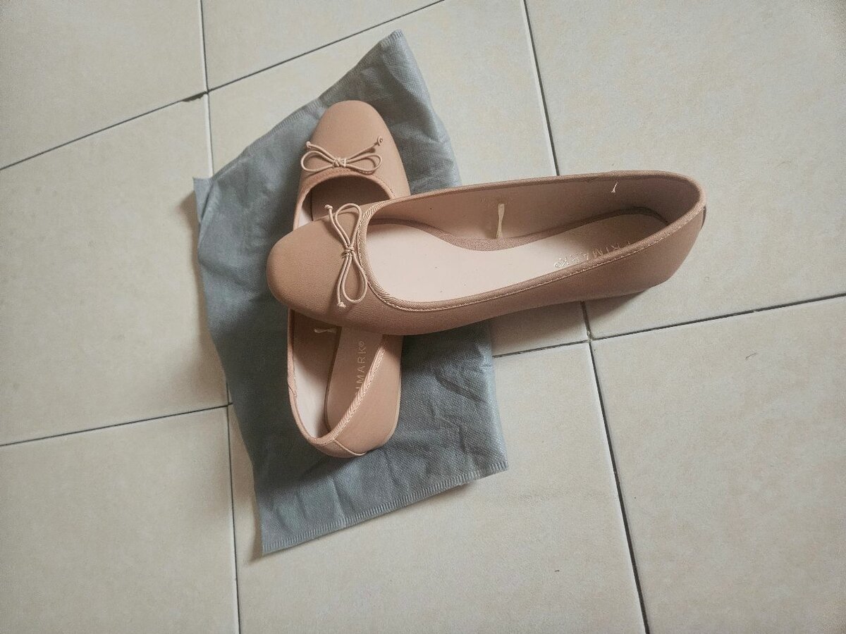 Ballerines élégantes nude
