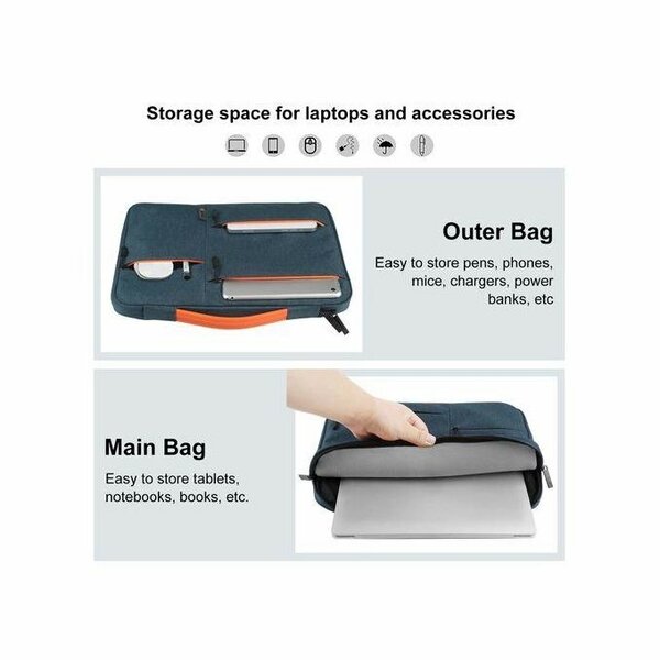 13.0 Inch Sleeve Zipper Briefc