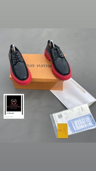 Chaussures Homme Noir Rouge