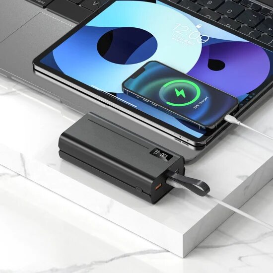 Aspor A337 Power Bank 30000mAh Li-Polymer Battery - PD20W