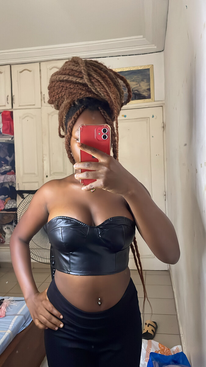 Bustier en simili cuir SHEIN