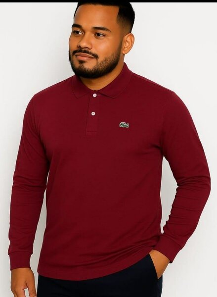 Polo homme manches longues