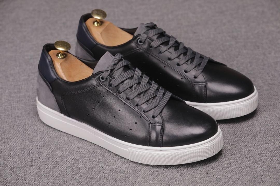 Baskets en cuir pour hommes