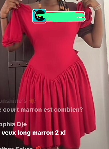 Robe rouge élégante