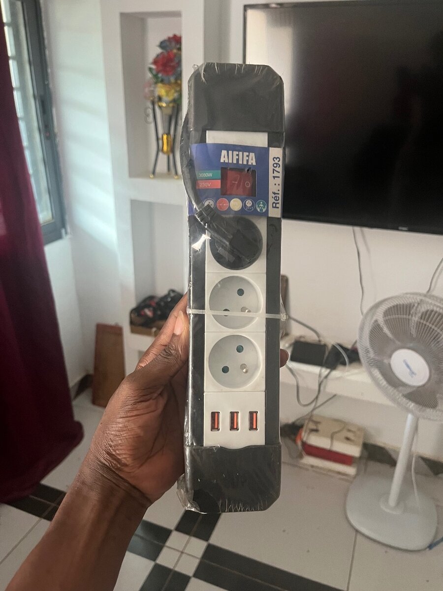 Bloc Multiprise 3 Prises USB