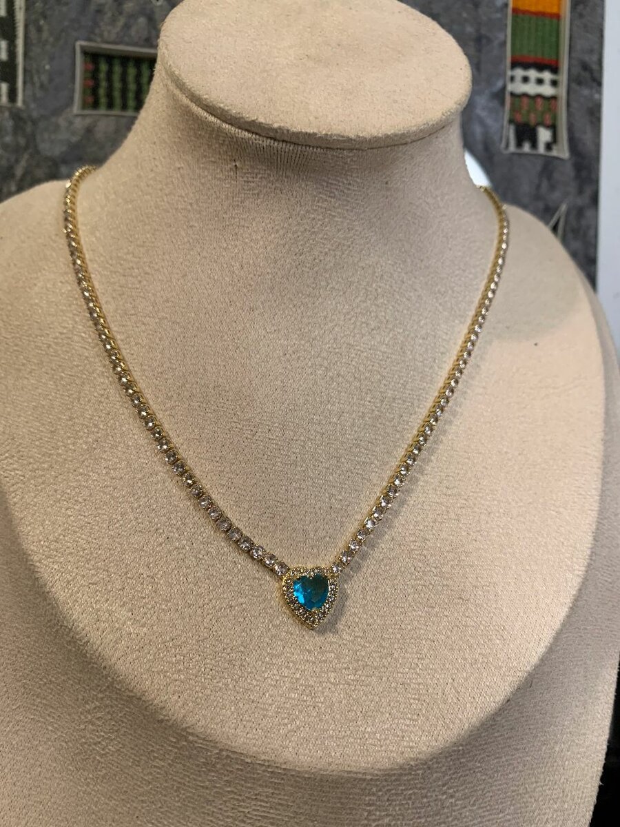 Silver Watch with Blue Diamond Bracelet