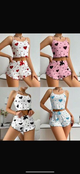 Ensemble Pyjama Femme Coeur