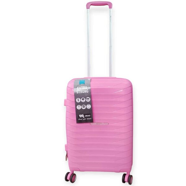 Valise cabine rose solide