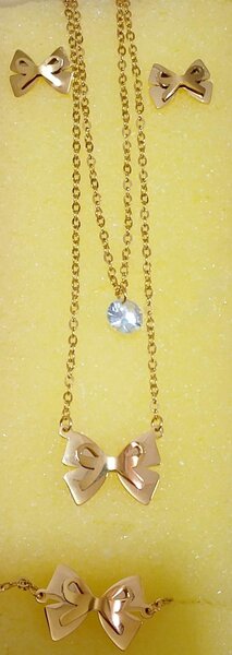 Parure Papillon Dorée