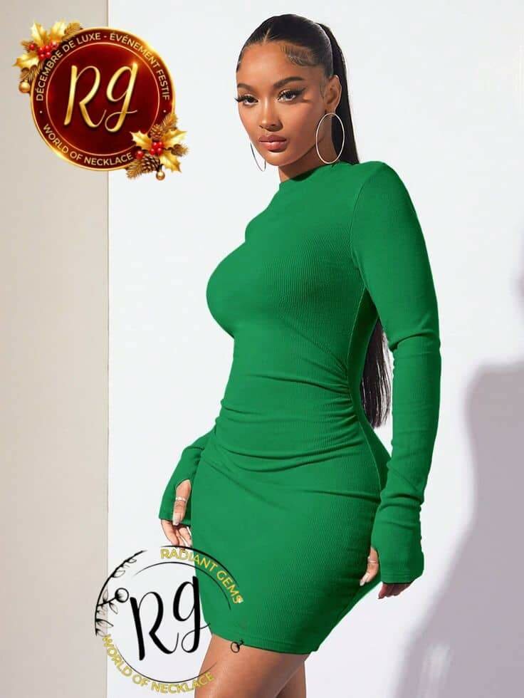 Robe Élégante en Tricot Femme