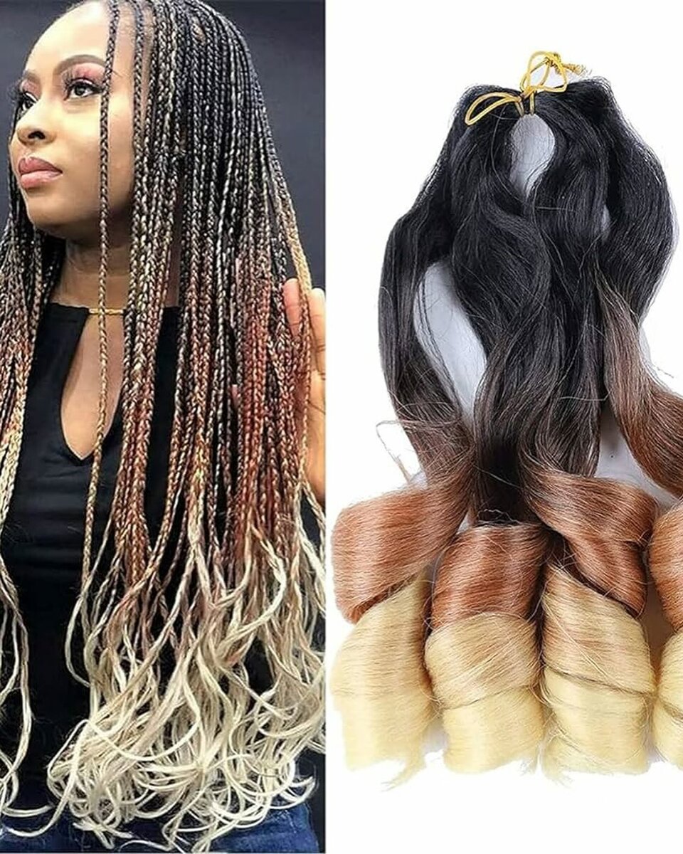 SPANISH CURL AND OMBRE BRAIDS 