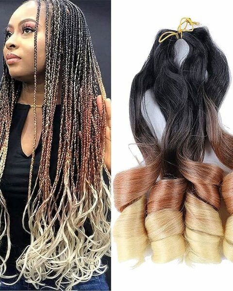 SPANISH CURL AND OMBRE BRAIDS 