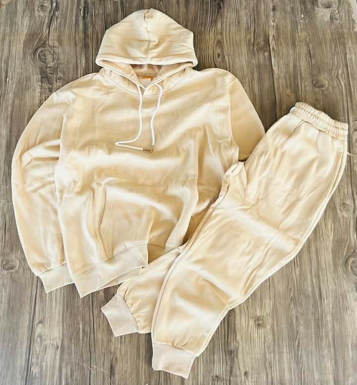 plain hoodie Top and down