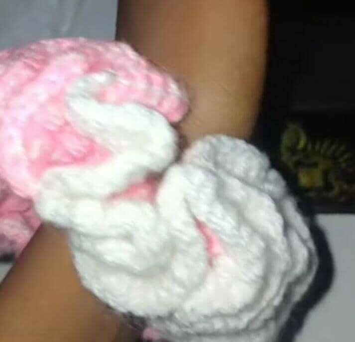 Chouchous en tricot coloré