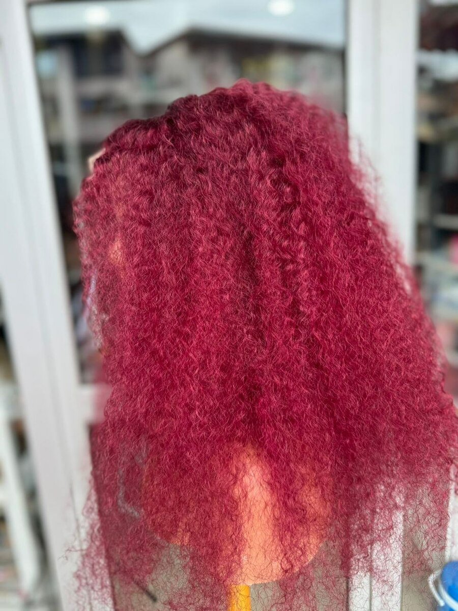 Kinky curl péruvienne humain