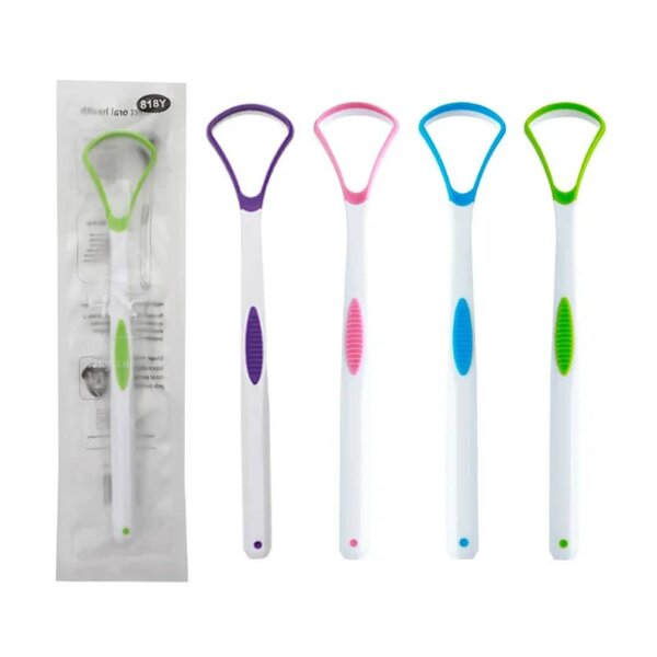 Gratte-langue en plastique