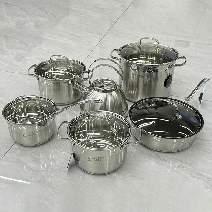 Stainless steel cookware set