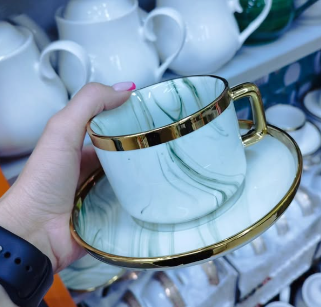 чайные пары из 6-кружек и 6-тарелок