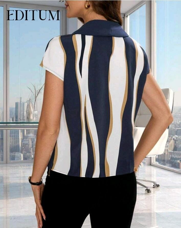 Blouse à rayures élégante