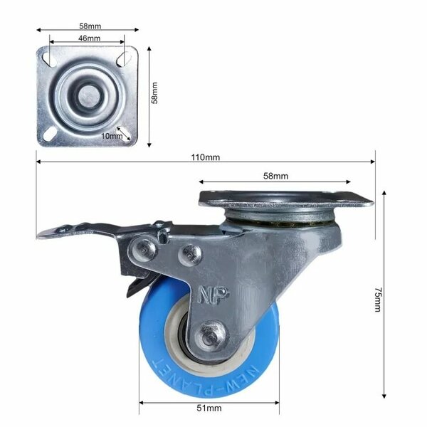 Fridge Stand with wheels & without wheels