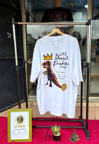 T-shirt oversize col imprimé
