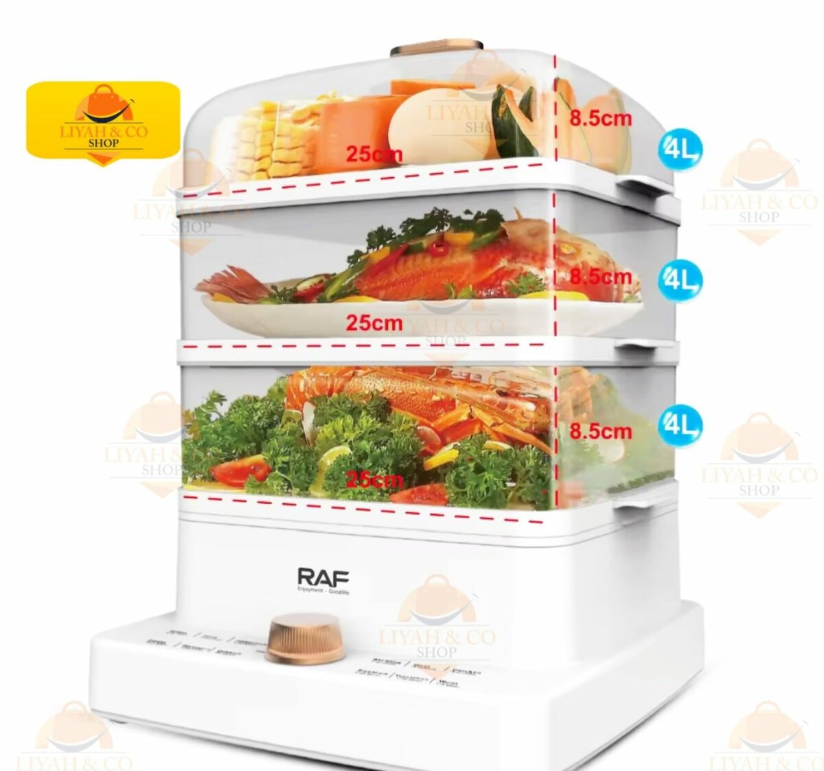 Cuiseur Vapeur 3 Niveaux RAF