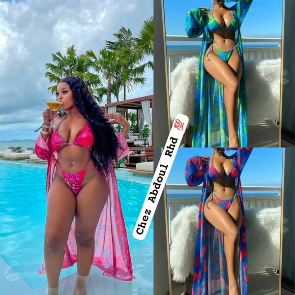 Robe de plage transparente