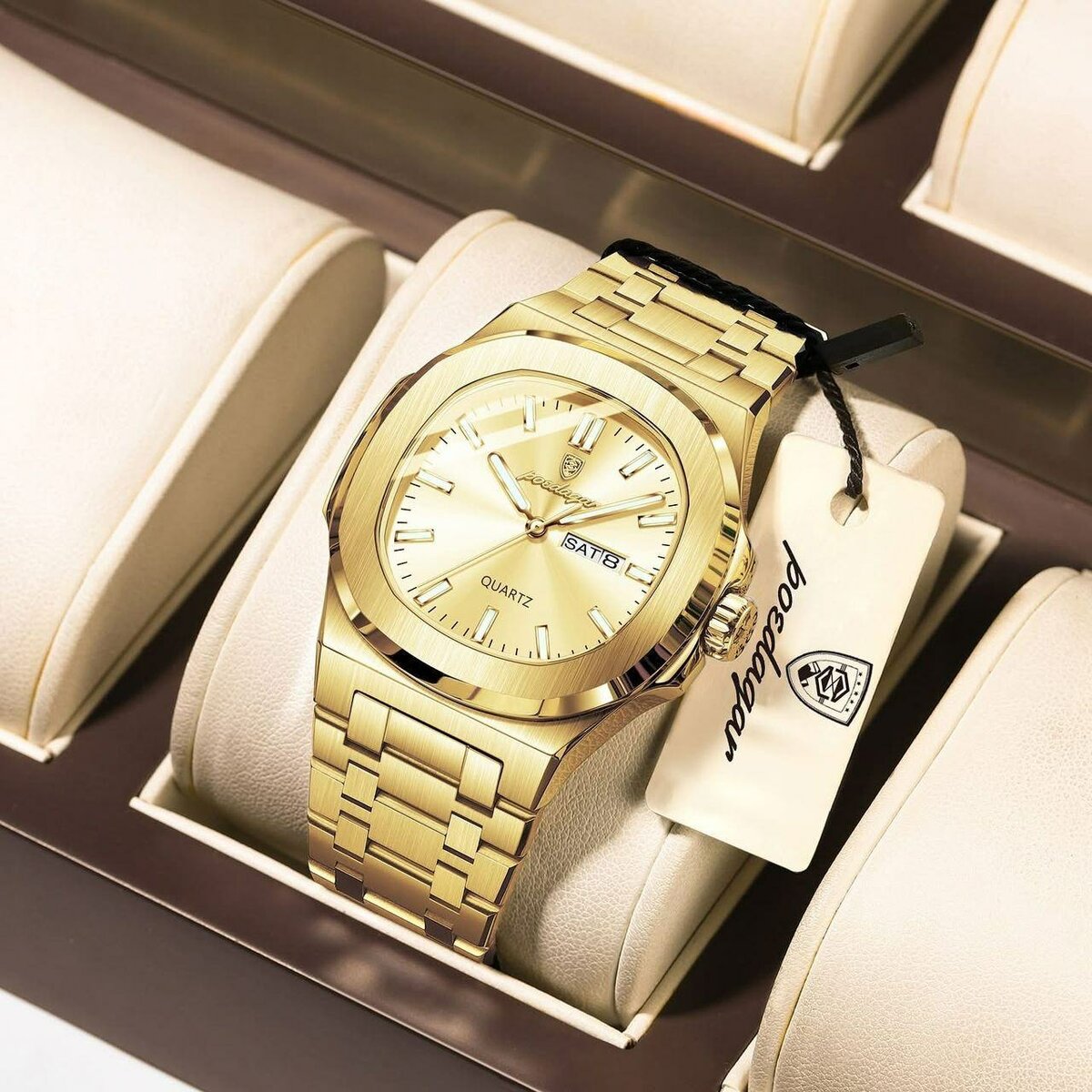 Montre élégante en acier inoxydable