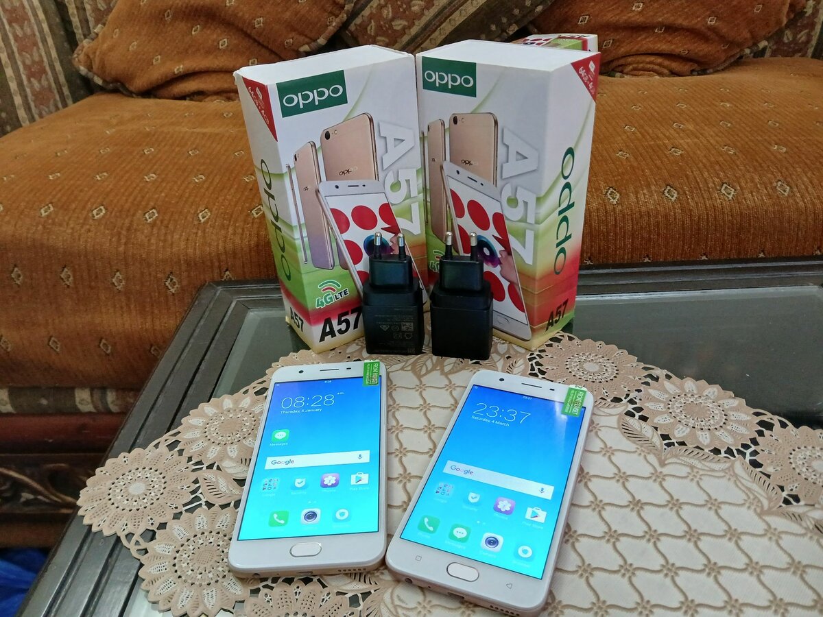OPPO A57 WITH BOX AND CHARGER/PTA LIFETIME[4/64] 10/10 NEW