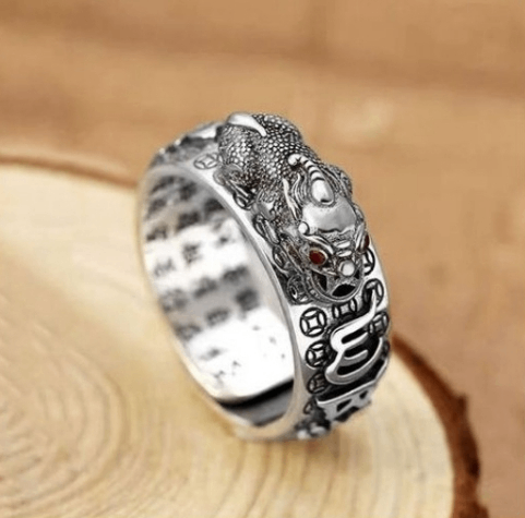 Bague ajustable homme