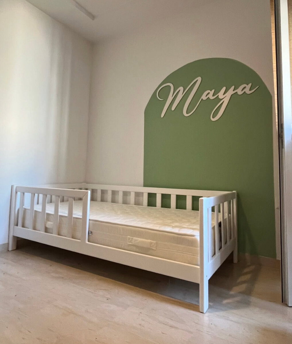 Lit enfant blanc moderne