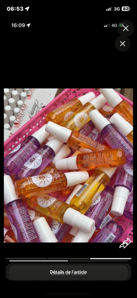 Sprays désinfectants colorés