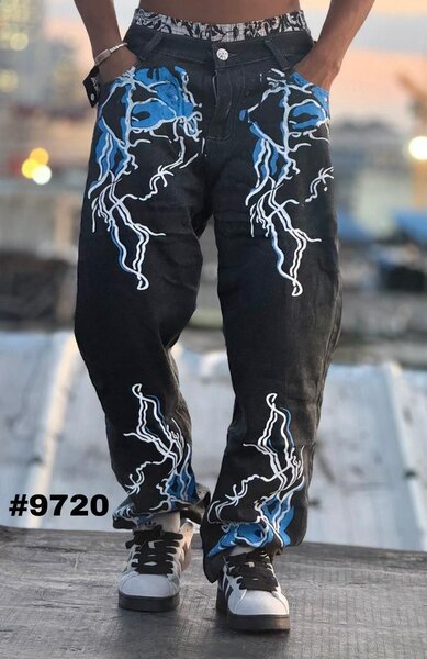 Jean baggy graffiti homme